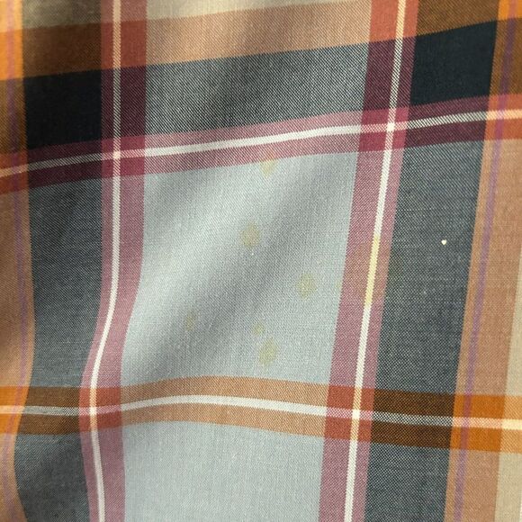 Men's Patagonia Small Fezzman Button Front Shirt Blue Brown Collared - Sm. Flaw - Picture 5 of 9